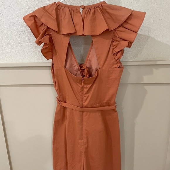 BCBGMAXAZRIA Women’s Peach Ruffle Romper Size XXS - Picture 14 of 14